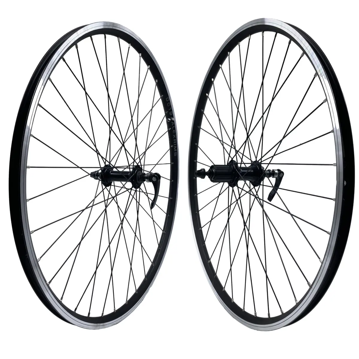 Alex Dc-19 26-Inch 9X100 Front 10X135 Rear Qr Black Hg Cassette Type Wheelset Black 1