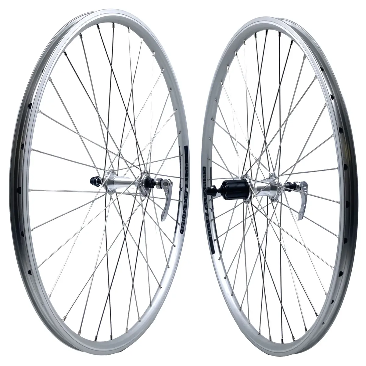 Alex Dc-19 26-Inch 9X100 Front 10X135 Rear Qr Hg Type Silver Wheelset 1
