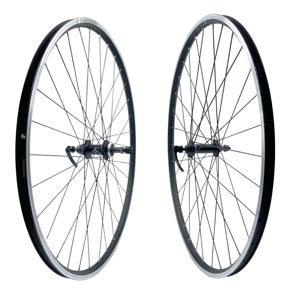 Alex Dc19 700C Doublewall Hybrid Black Qr Freewheel Wheelset 1