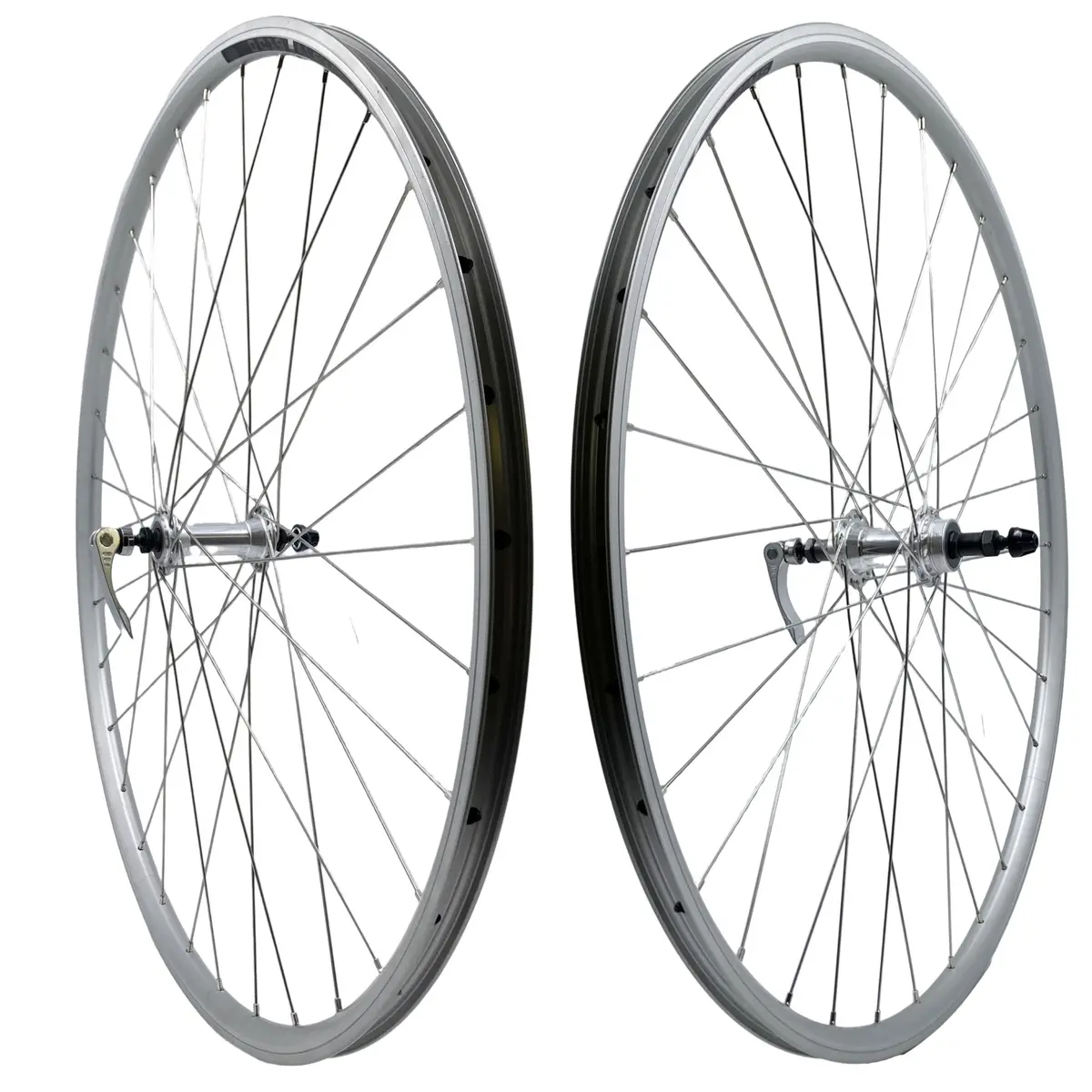 Alex Dc19 700C Doublewall Hybrid Silver Qr Freewheel Wheelset 1