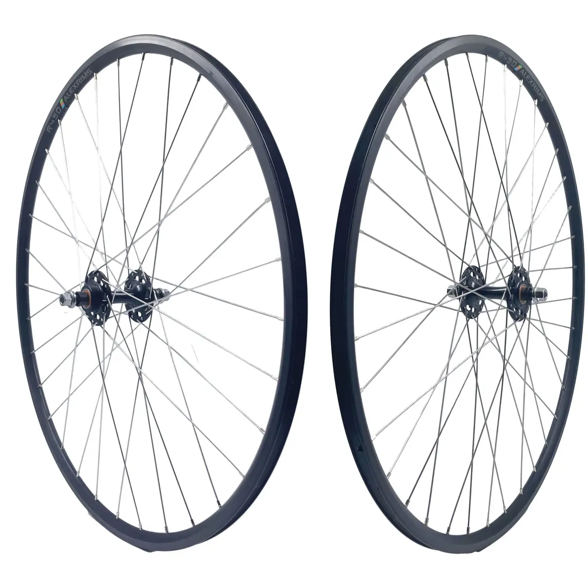 Alex Formula  R450 700C Black Track Fixed Gear Freewheel Sealed Bearing Wheelset 1