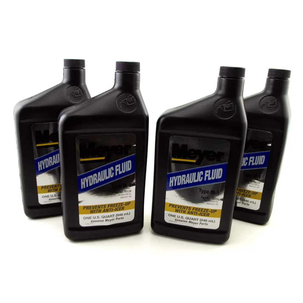 4 Quart Genuine Meyer Snow Plow Oil Hydraulic Fluid W/ Anti Icer 15487 15134 1