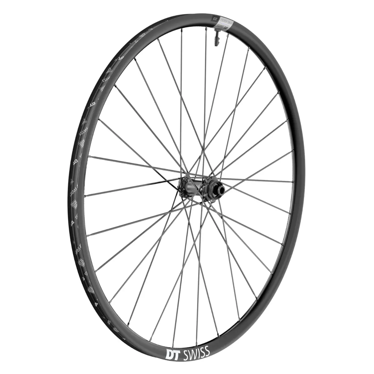 Dt Swiss He1800 Spline 700C 12X100 Ta Front Dt370 Tubeless Centerlock Wheel 1