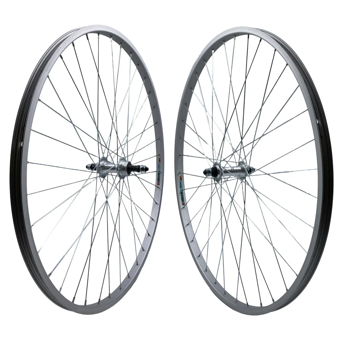Weinmann Rm19 27 Inch 100Mm 126Mm Bolt-On Freewheel Wheelset Silver 1