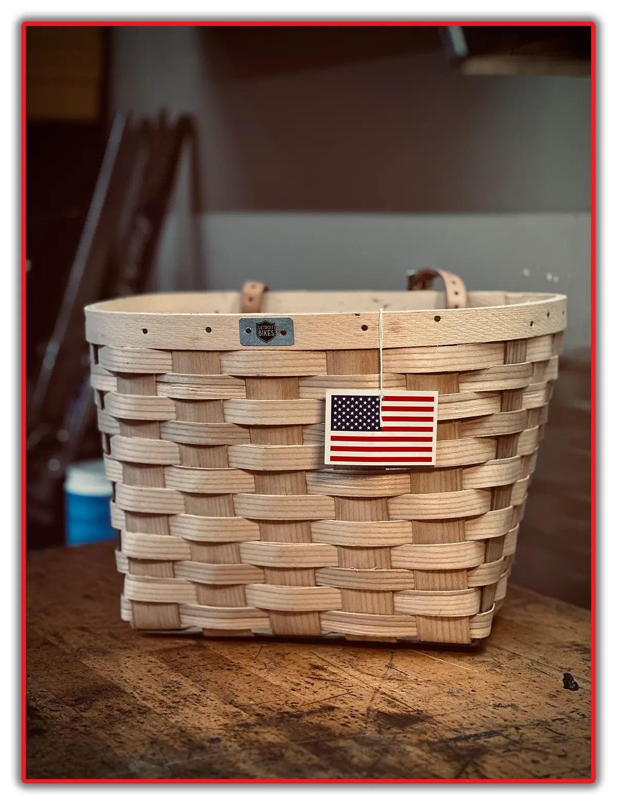 Detroit Bikes Handlebar Large Front Bicycle Walker Basket Natural By Peterboro 1