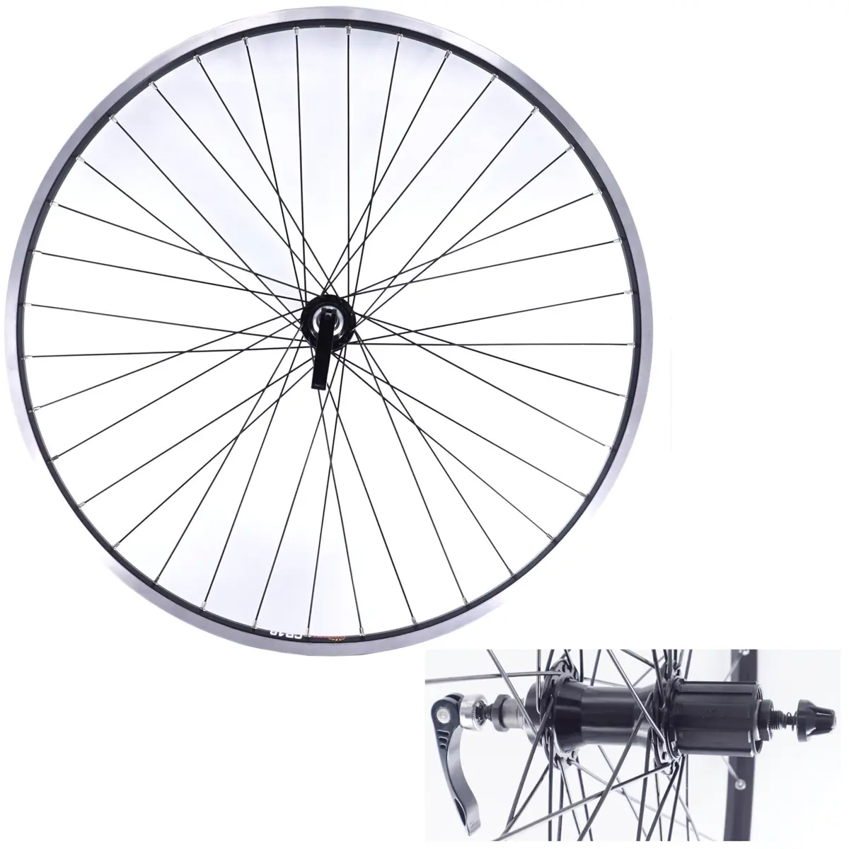 Sun Ringle Cr-18 Rear 10X130 Qr Black Hg Cassette Type Rear Road Bike Wheel 1