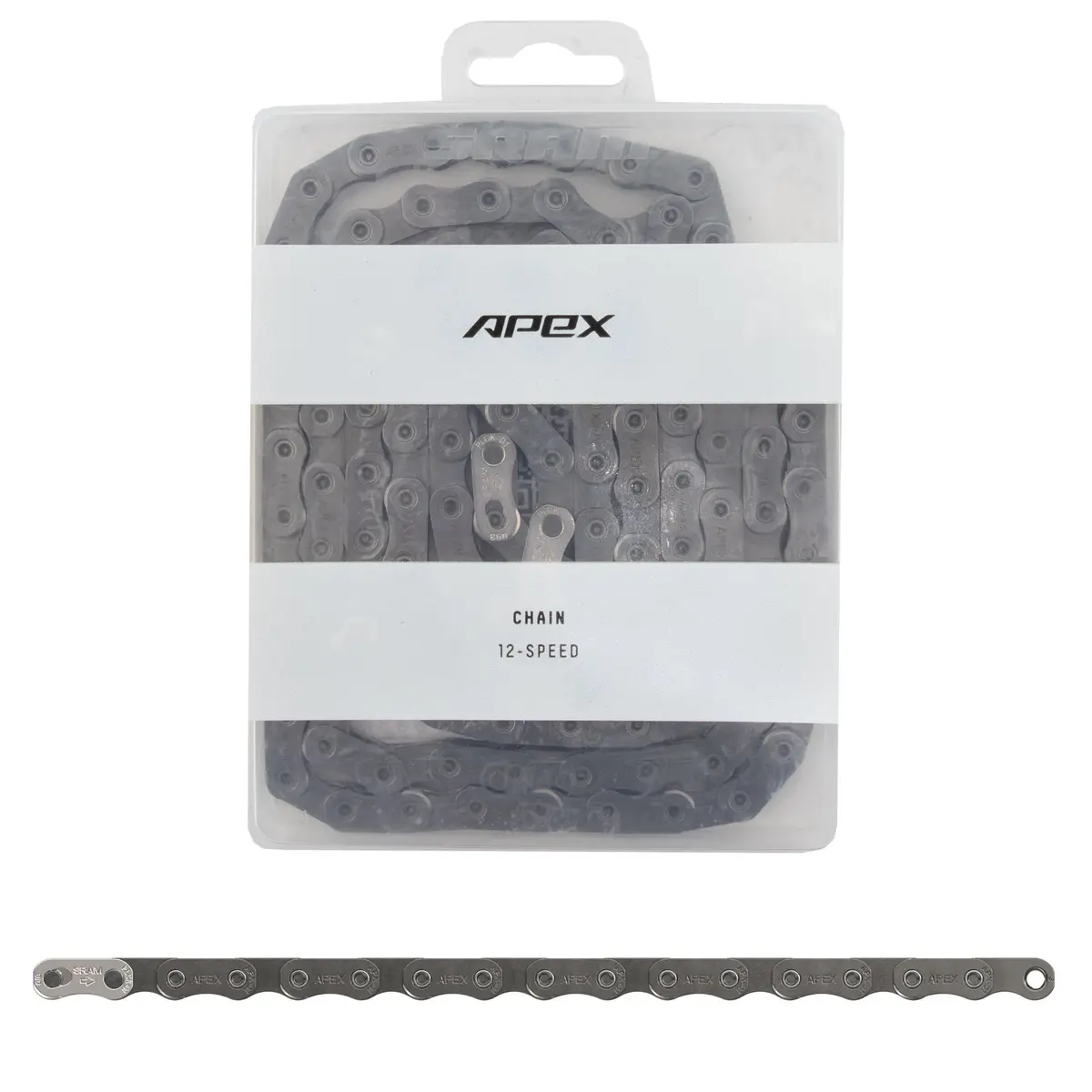 Sram Apex Flattop Chain - 12-Speed 120 Links Gray D1 1