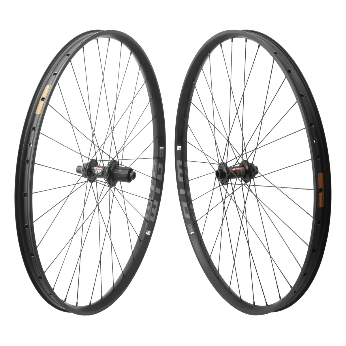 Wtb Kom Trail Tcs I30 29-Inch 15X100 Ta Front 12X142 Ta Rear Dt 370 Hg Tubeless Centerlock Disc Wheelset 1