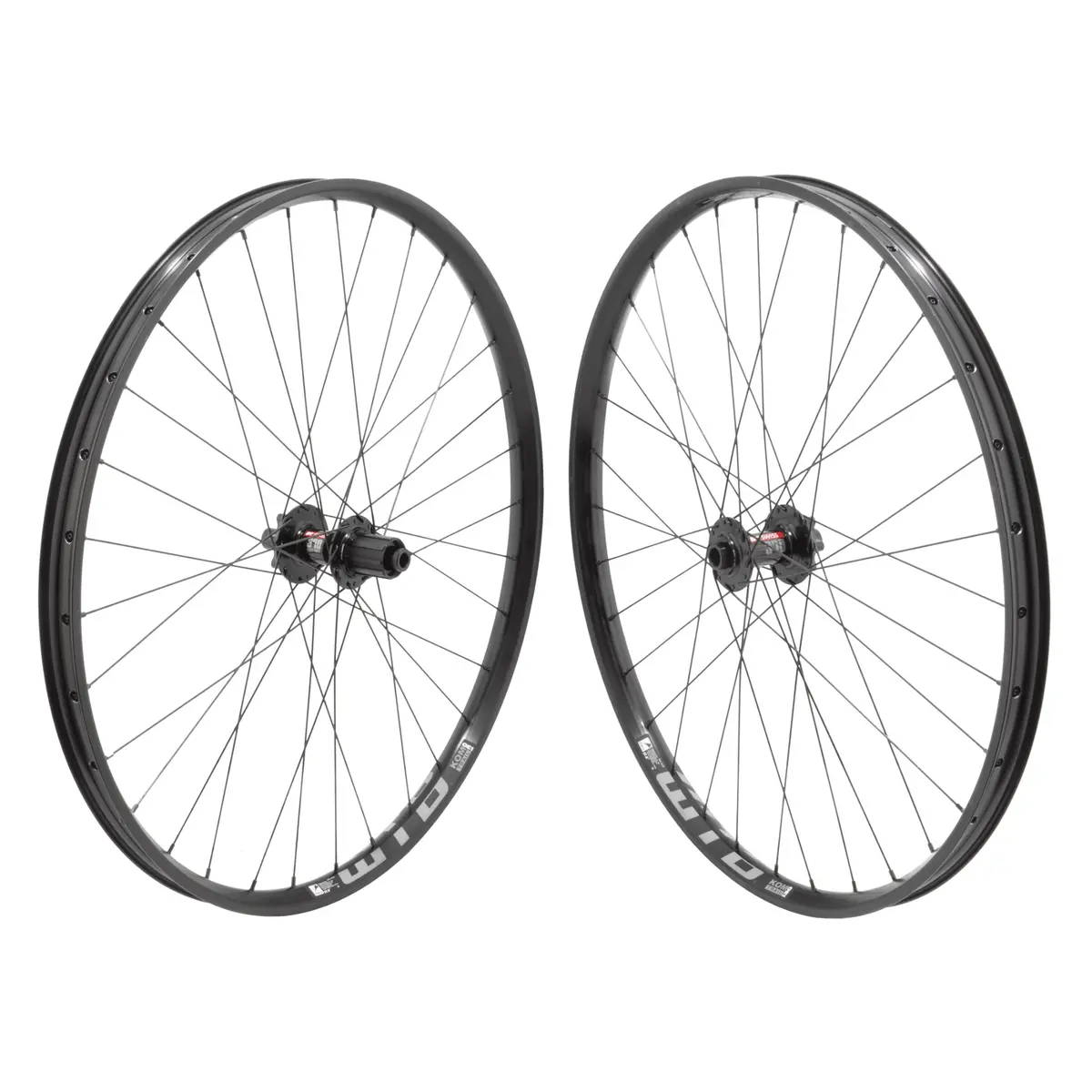 Wtb Kom Trail 27.5-Inch Tcs 2.0 I30 15X100 Front/ 12X142 Rear Ta Dt370 Hg Tubeless Disc Wheelset 1