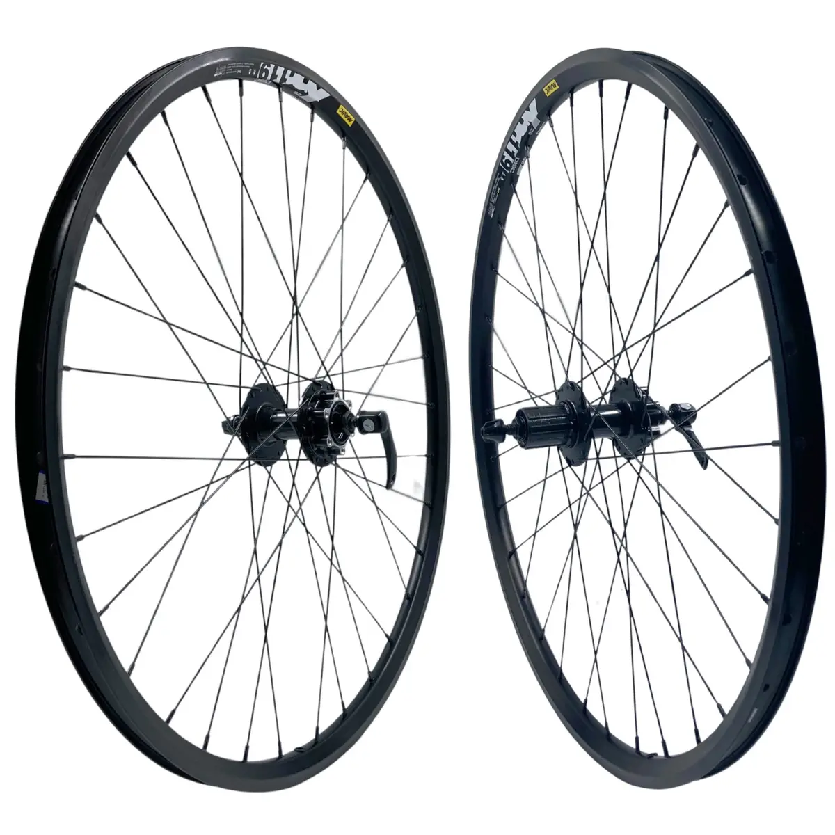 Mavic Shimano  Xm119 Black 26 Inch Cassette Hg Disc 32H Wheelset Qr 9X100mm Front/ 10X135mm Rear 1