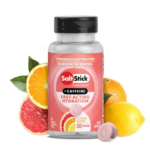 Saltstick Electrolyte Fast Chews + Caffeine 60 Capsules 3