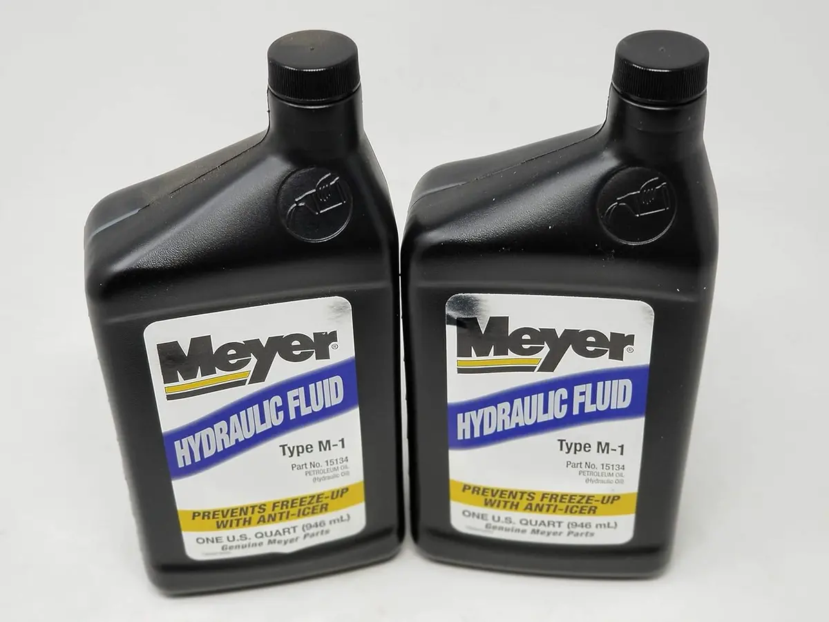 (2) Quart Genuine Meyer Snow Plow Oil Hydraulic Fluid W/ Anti Icer 15487 15134 1