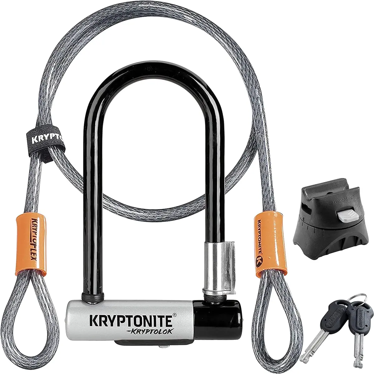 Lock Kryptonite Kryptolok Mini-7 With 4' Flex Cable 1