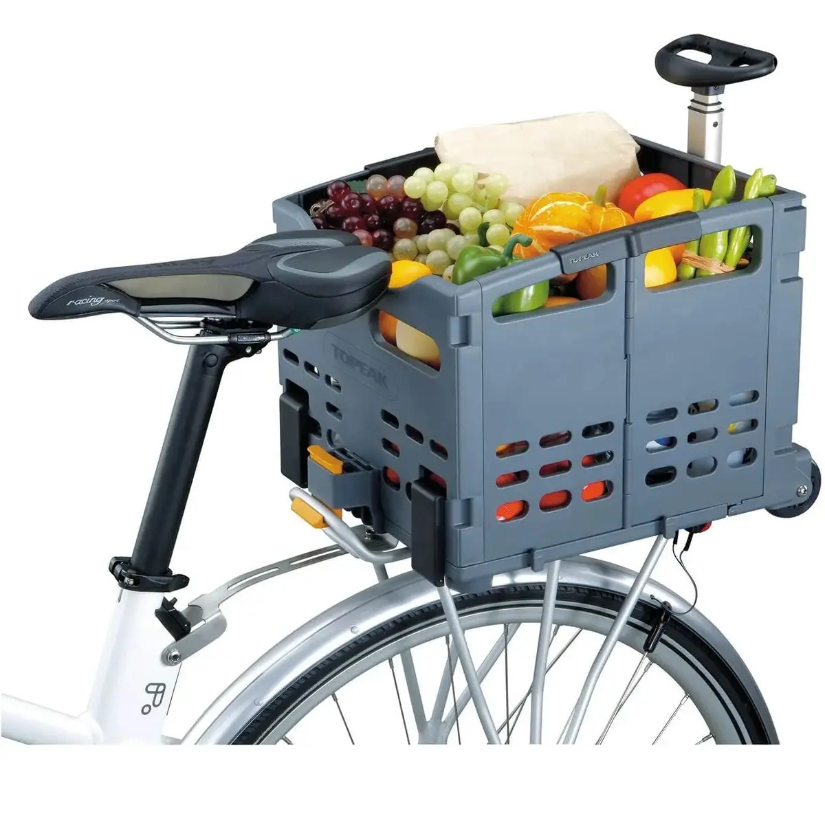 Topeak Tb2008 Mtx Trolley Tote Folding Rolling Rear Basket 1