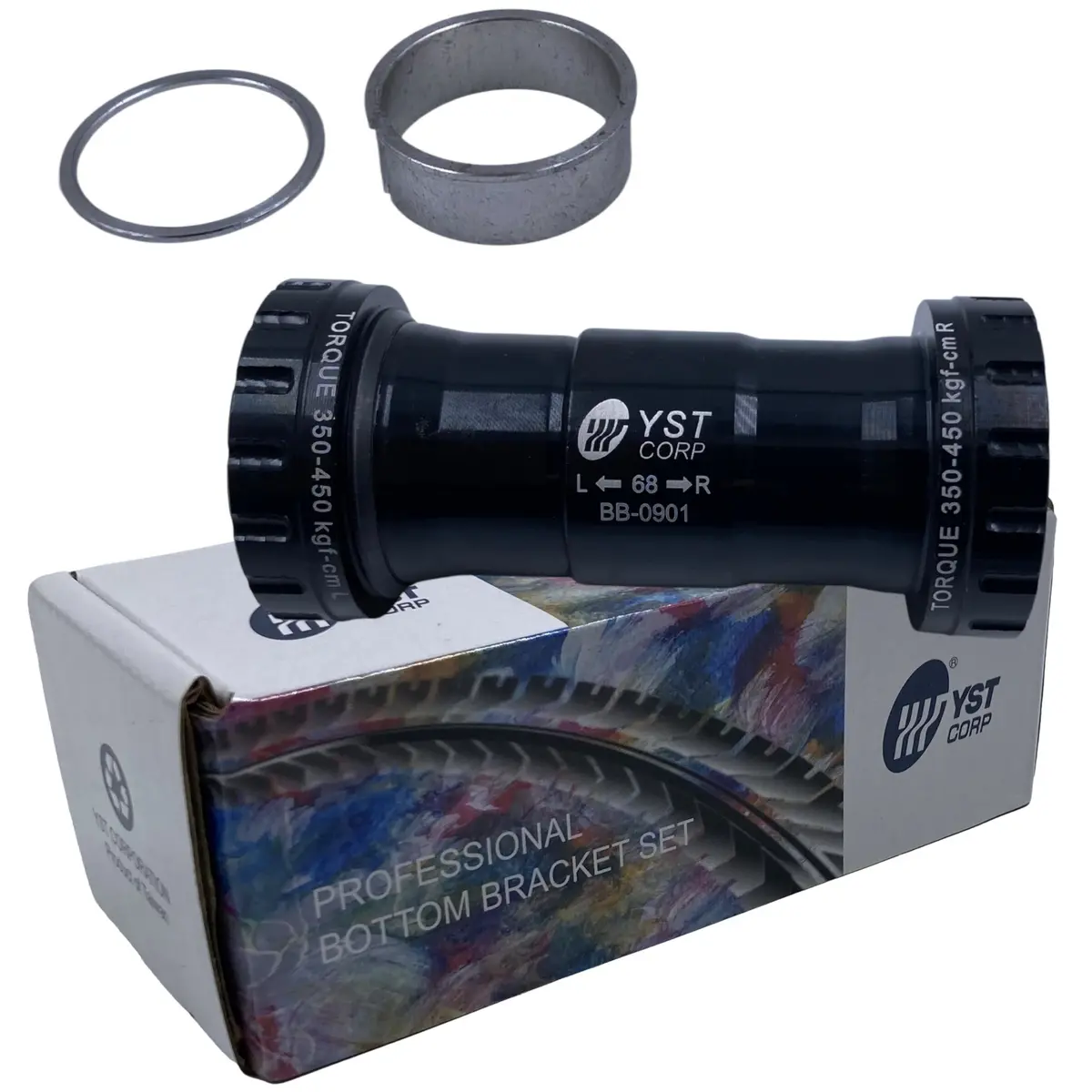 Yst Bb-0901 External Threadless 22/24 Sram Gxp Bottom Bracket 1