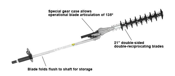 Echo Articulating Hedge Trimmer 21" Pas Attachment 99944200596 1