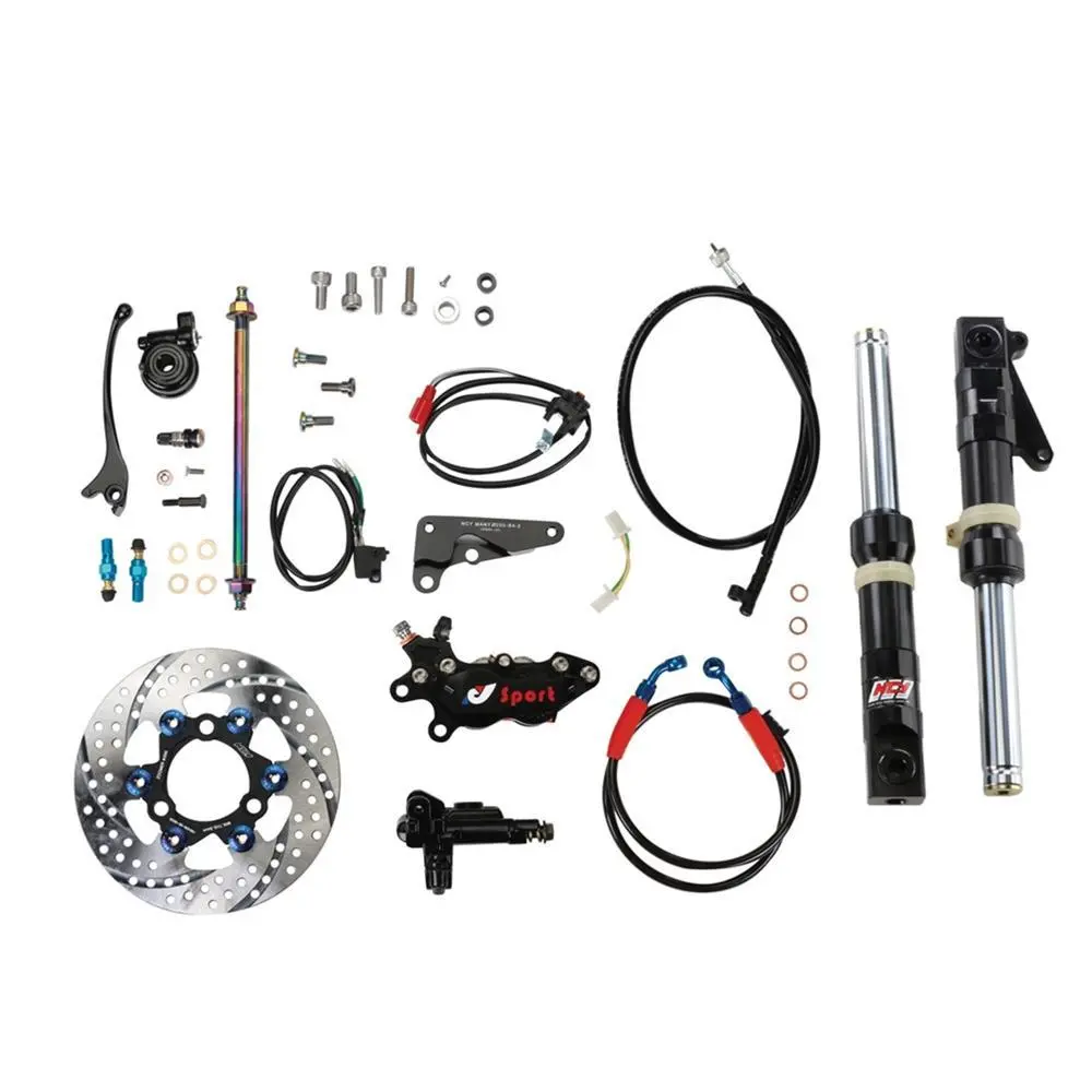 Ncy Slammed Front End Assembly (All Black); Honda Ruckus 1