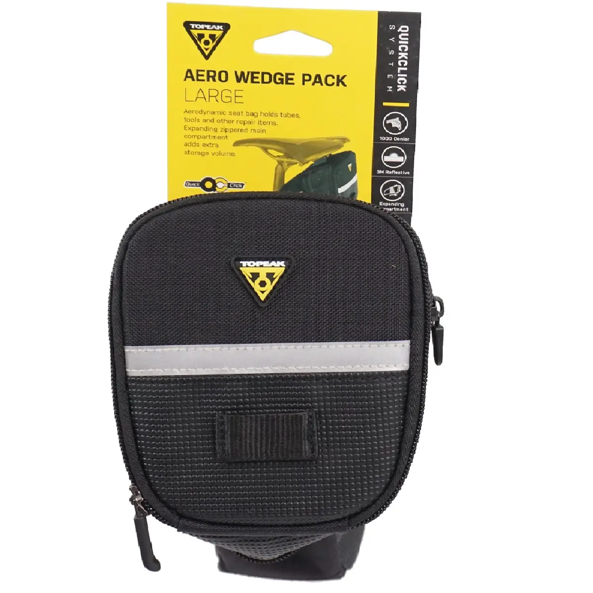 Topeak Tc2253b Large Aero Wedge Seat Clip-On Bag 1