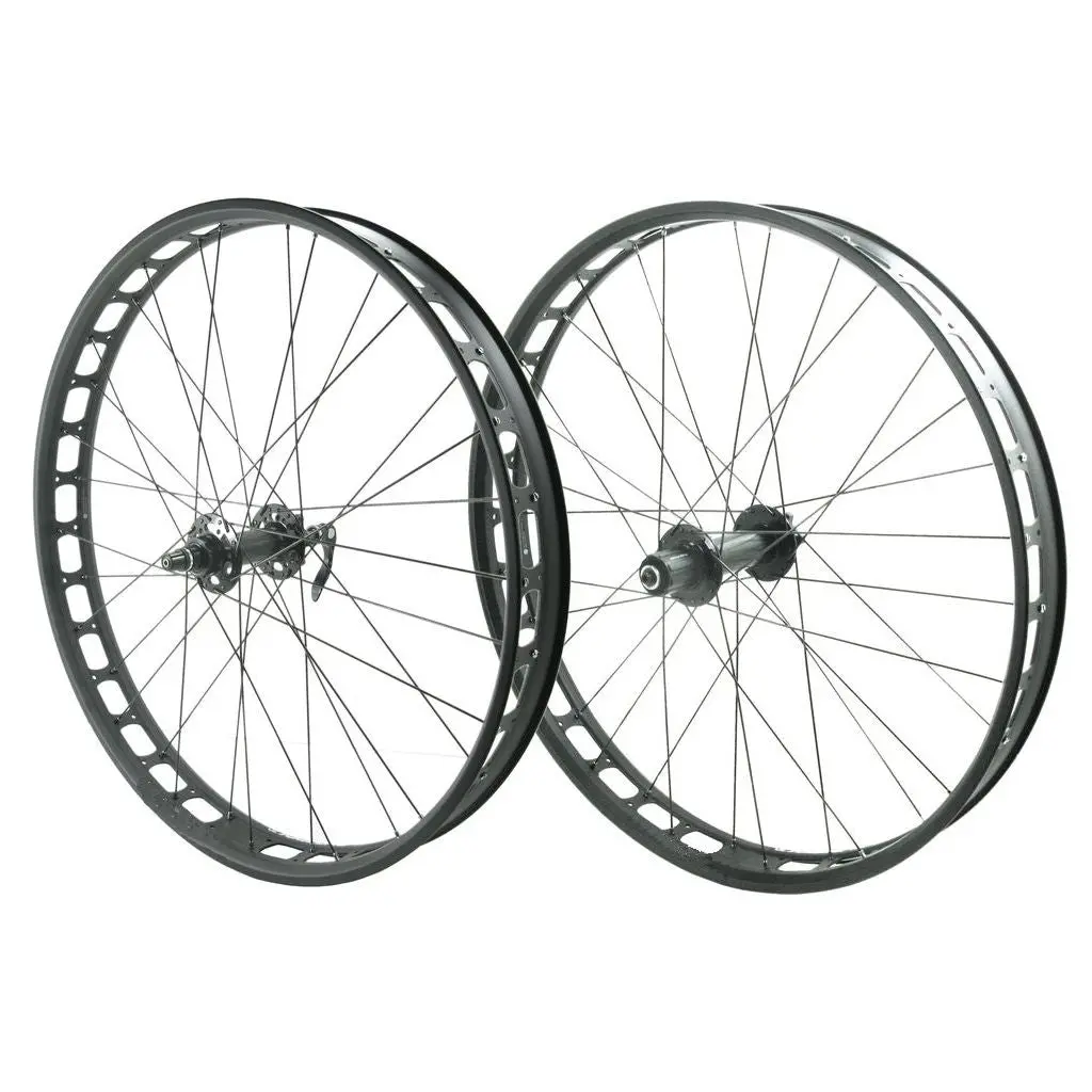 Alex Blizzerk 70 26-Inch 9X135 Front 10X190 Rear Qr Tubeless Fat Bike Wheelset 1