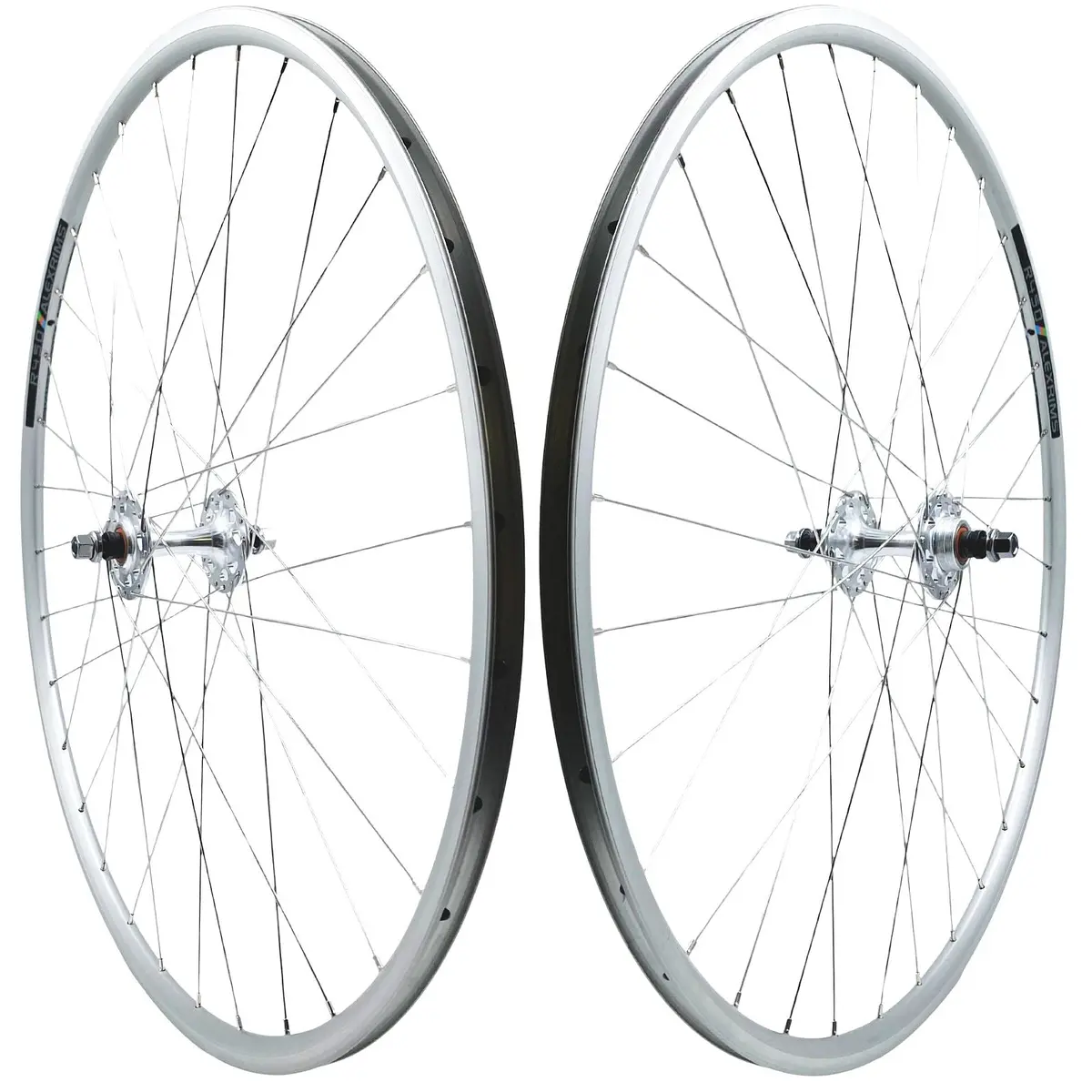 Alex Formula  R450 700C 9X100 Front 10X120 Rear Track Fixed Gear Wheelset Silver 1