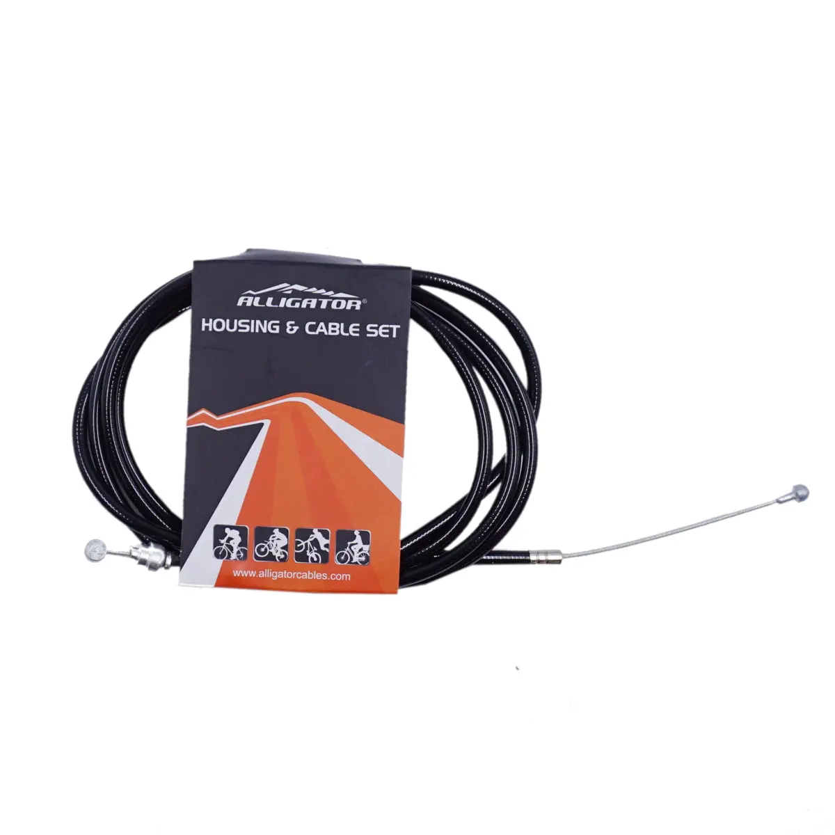 Alligator Single 5Mm Universal Housing And Double Ended Brake Cable Set 1
