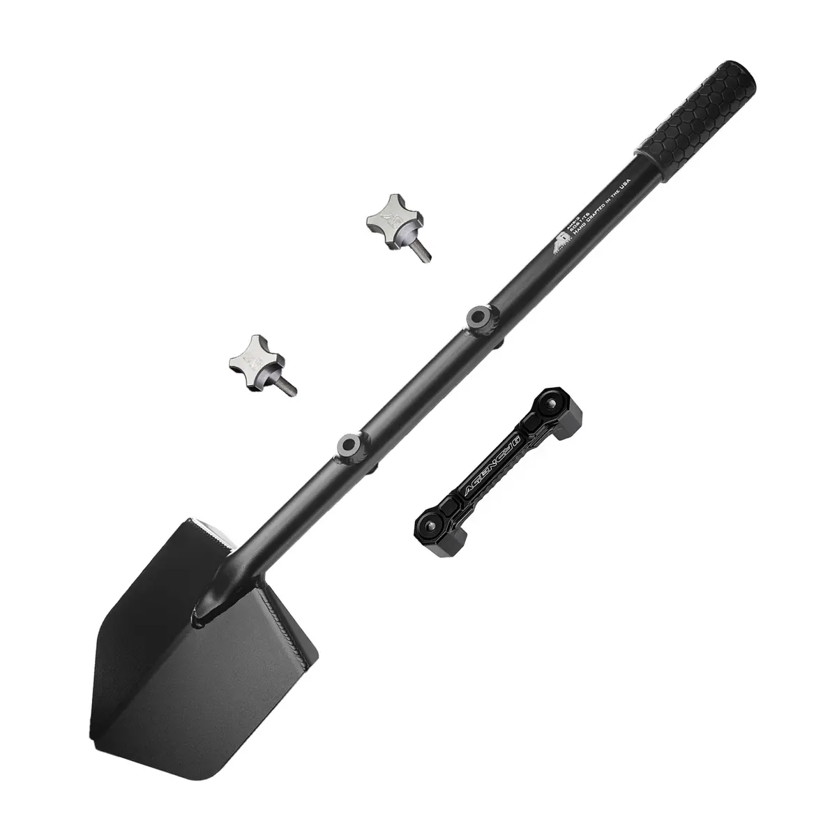 Agency 6 - Shovel / Mount Combo - Black Long Shovel / Black Ssm With Knobs 1