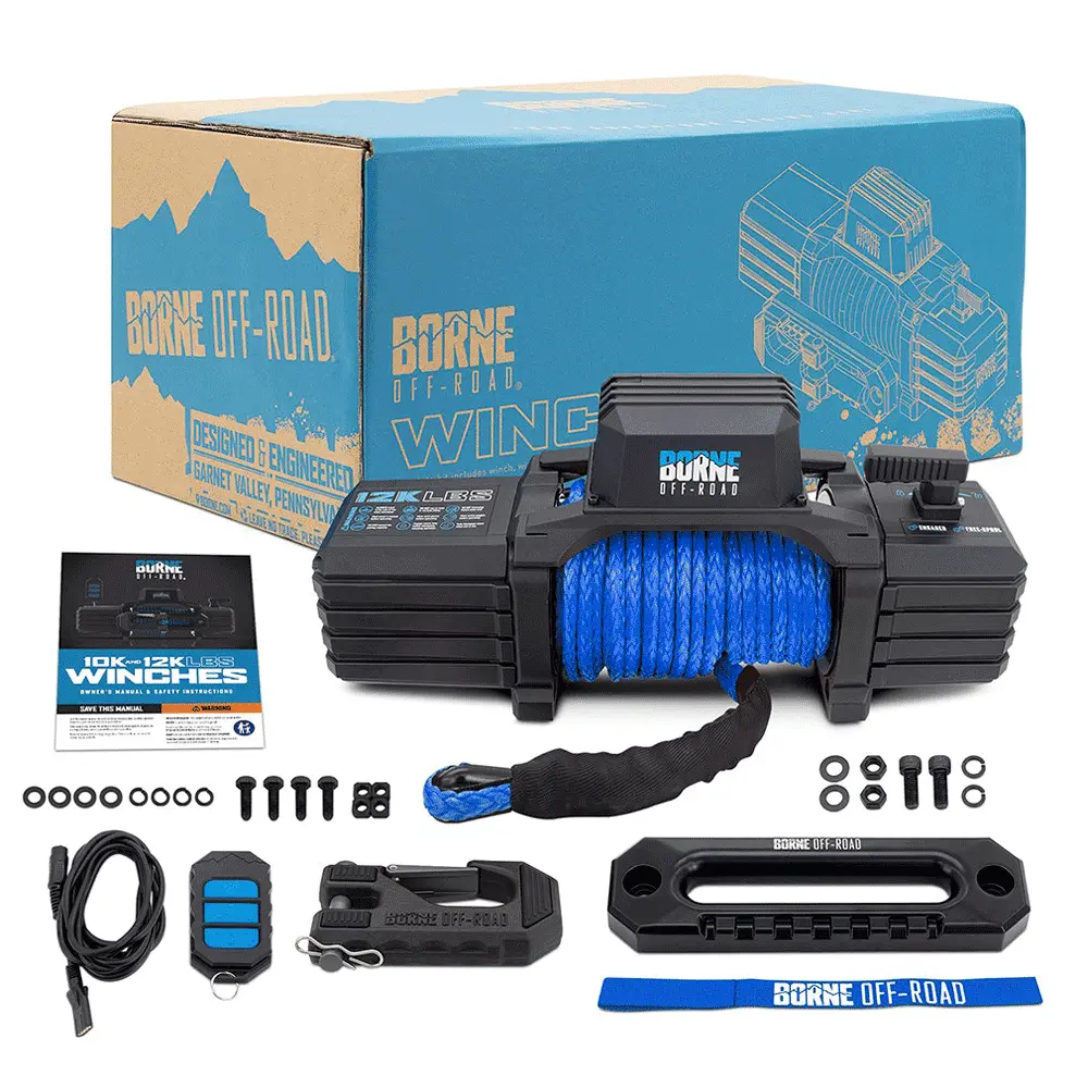 Borne Off-Road - 12K Electric Winch With Synthetic Rope 3