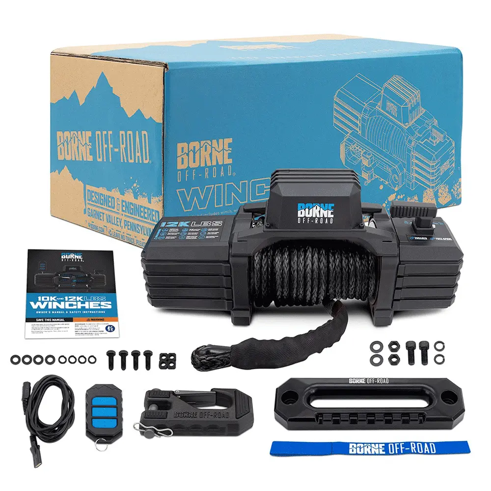 Borne Off-Road - 12K Electric Winch With Synthetic Rope 4