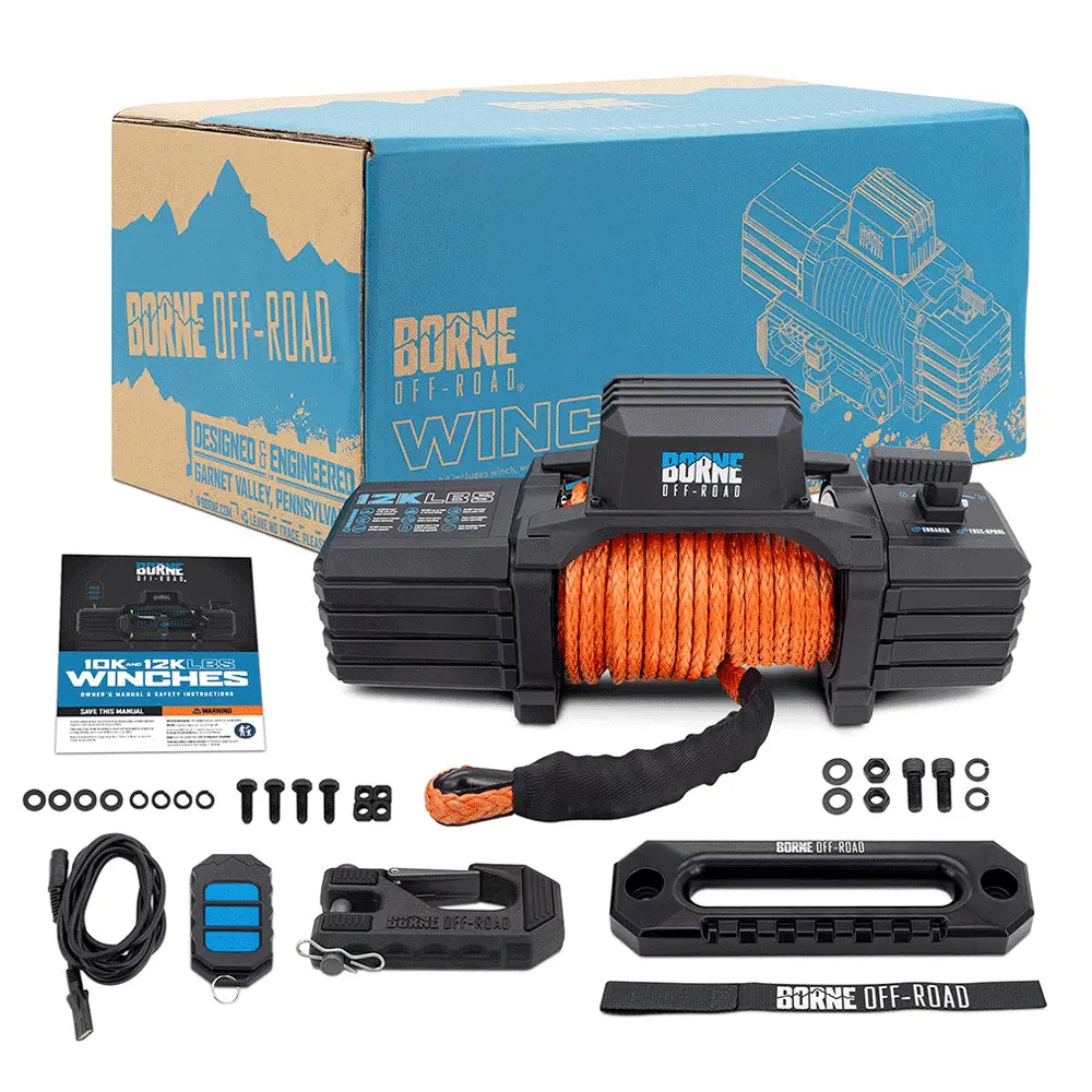 Borne Off-Road - 12K Electric Winch With Synthetic Rope 5