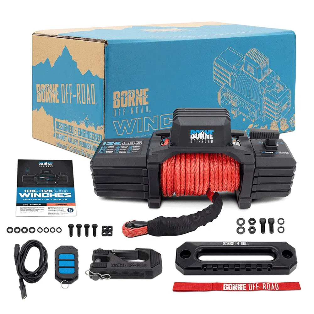 Borne Off-Road - 12K Electric Winch With Synthetic Rope 4