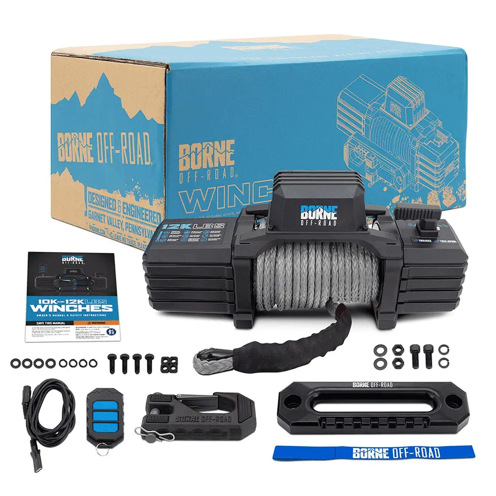 Borne Off-Road - 12K Electric Winch With Synthetic Rope 5
