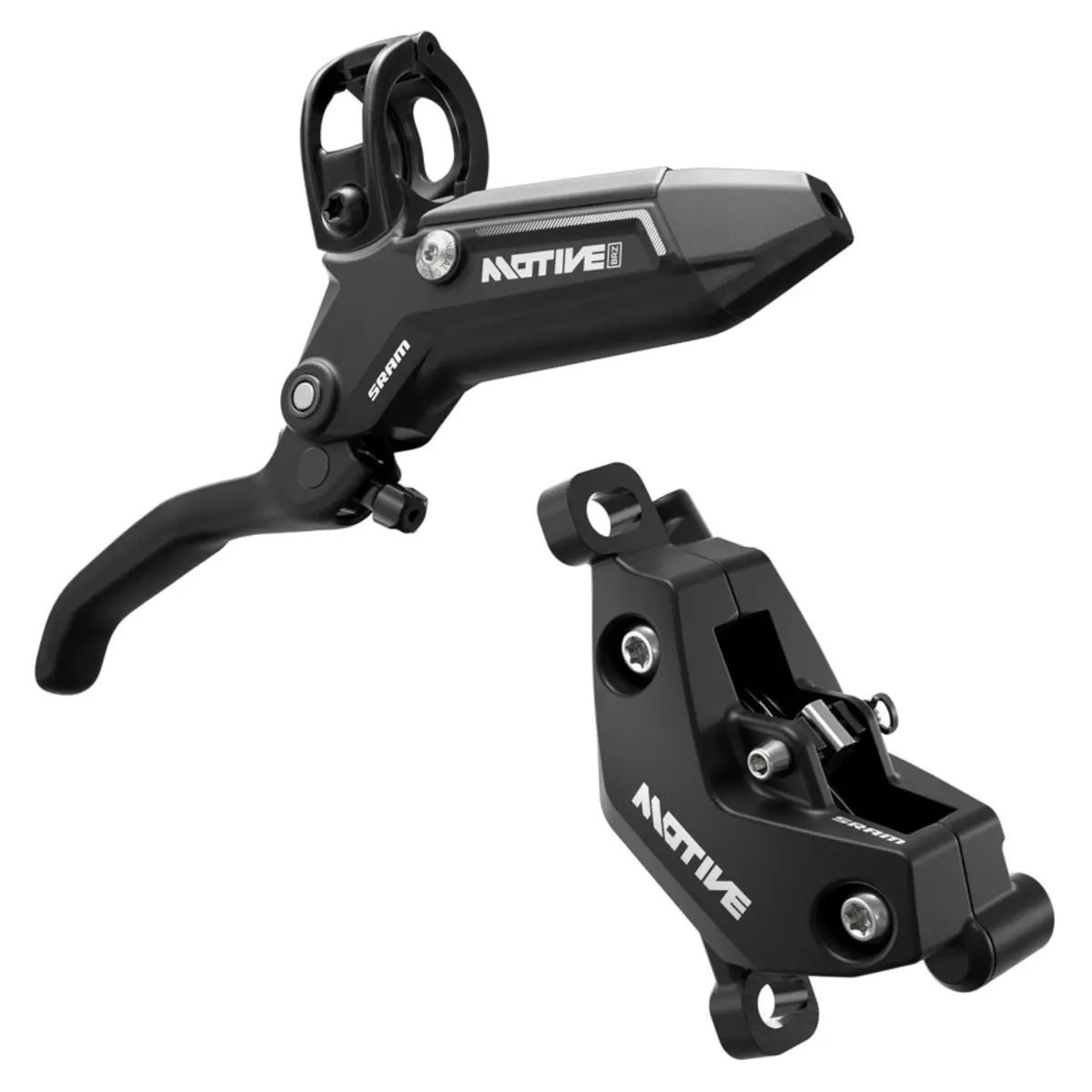 Sram Motive Bronze Disc Brake And Lever - Post Mount 4-Piston Aluminum Lever Diffusion Black A1 1