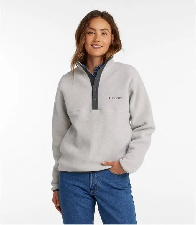 Bean's Classic Snap Fleece Ii Pullover Adults 1