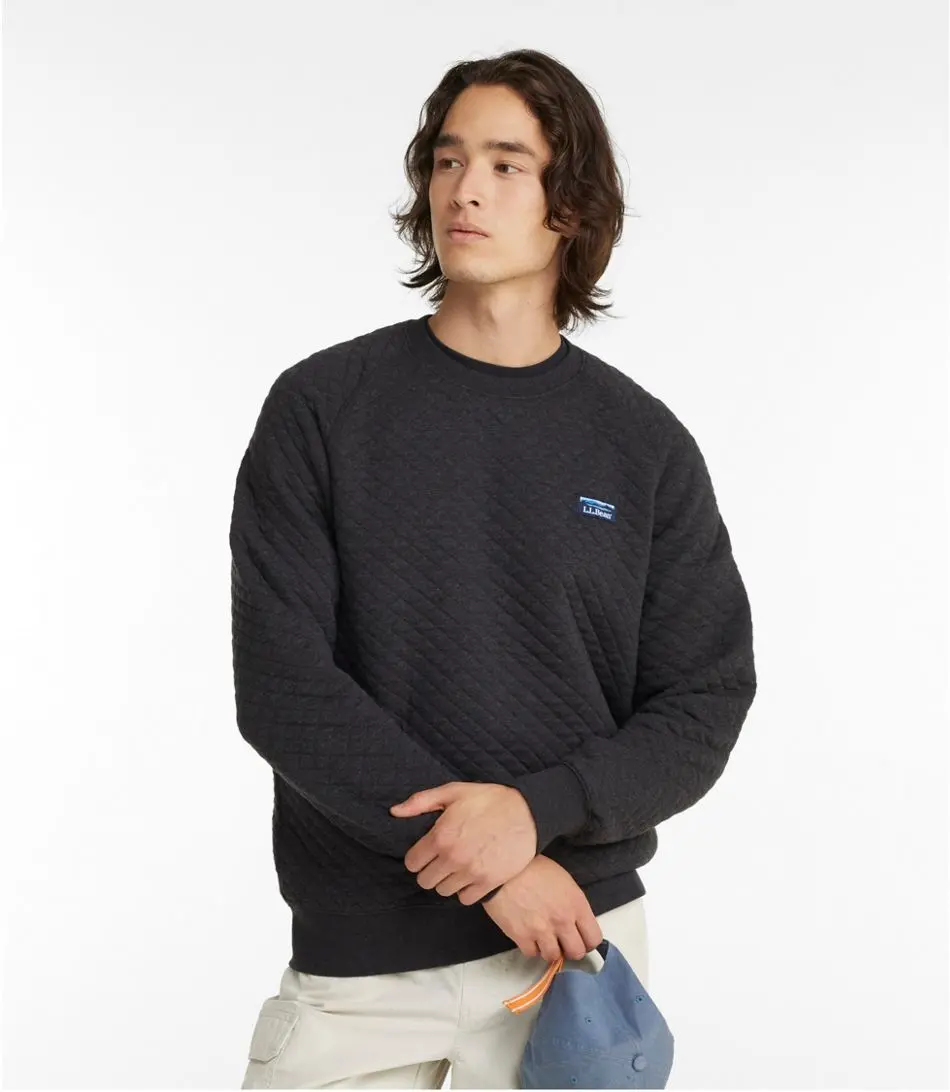 Bean's Quilted Crewneck Men's Regular 1