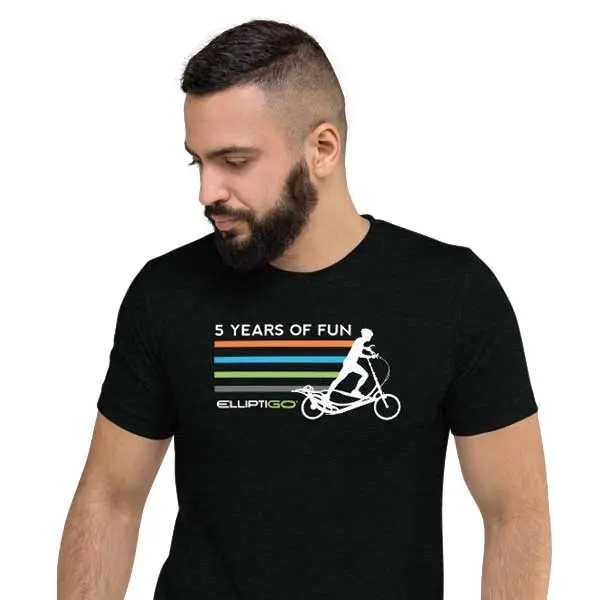T-Shirt, 5 Years Of Fun Stripes, Men's Short Sleeve 1