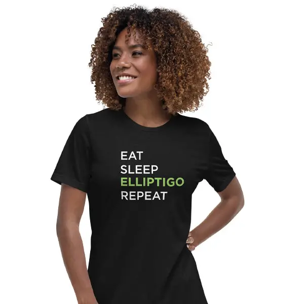 Eat, Sleep, Elliptigo, Repeat, Women's T-Shirt 1