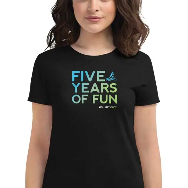 T-Shirt, 5 Years Of Fun Big And Bold, Women's Short Sleeve 1