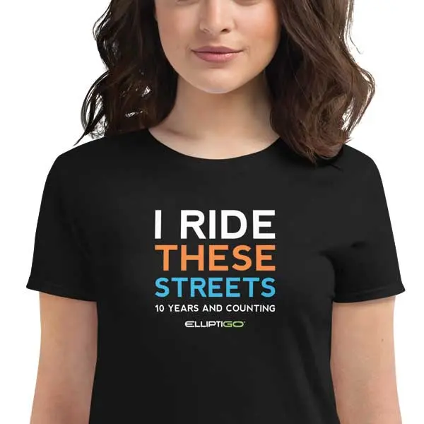 T-Shirt, 10 Years I Ride These Streets, Women's Short Sleeve 1