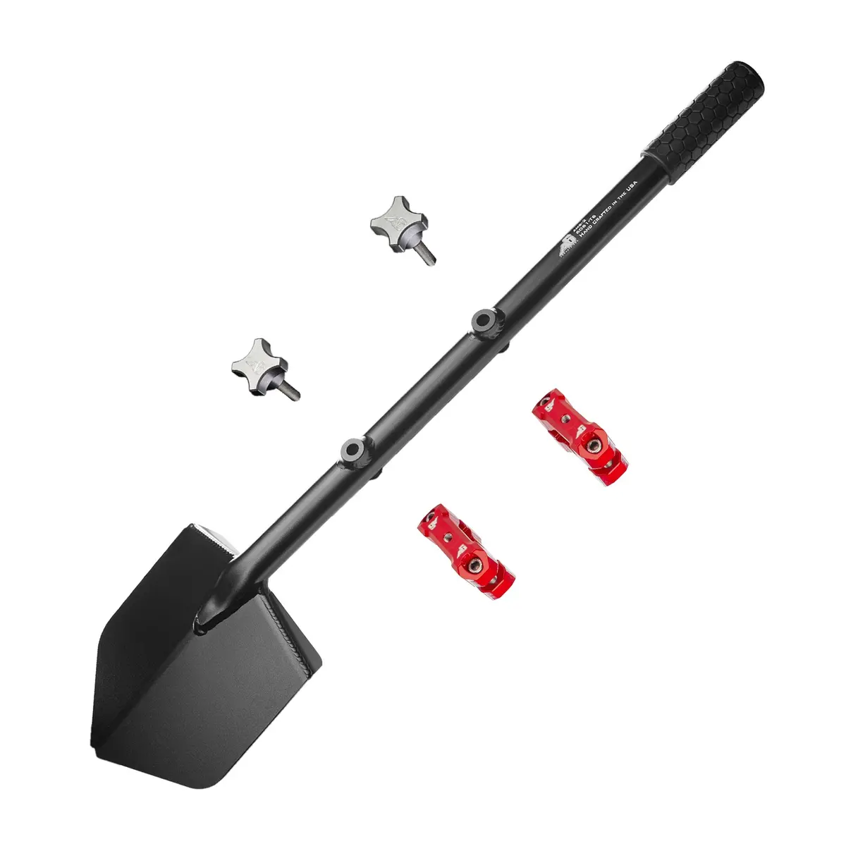 Agency 6 - Shovel / Mount Combo - Black Long Shovel / Red Umd With Knobs 1