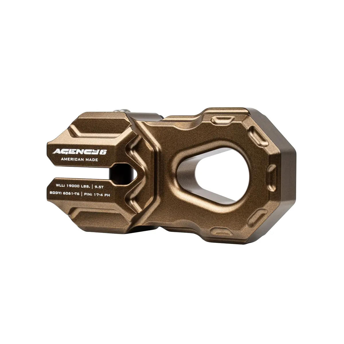 Agency 6 - Billet Winch Shackle - Bronze 1