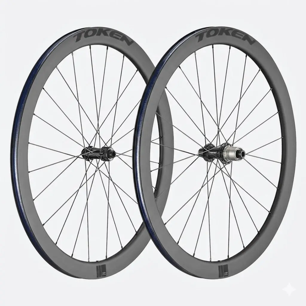 Token C45d Carbon 700C Convertible 9X100 10X135 Qr Or 12X100 12X142 Ta Xdr Centerlock Disc 45Mm Gravel Wheelset 1