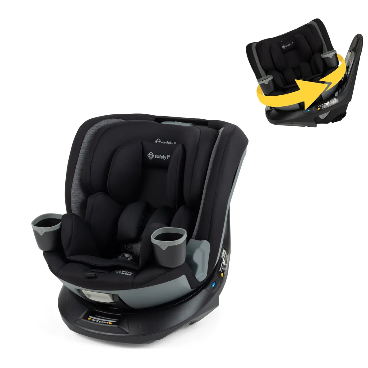 Turn And Go 360° Rotating All-In-One Convertible Car Seat 1
