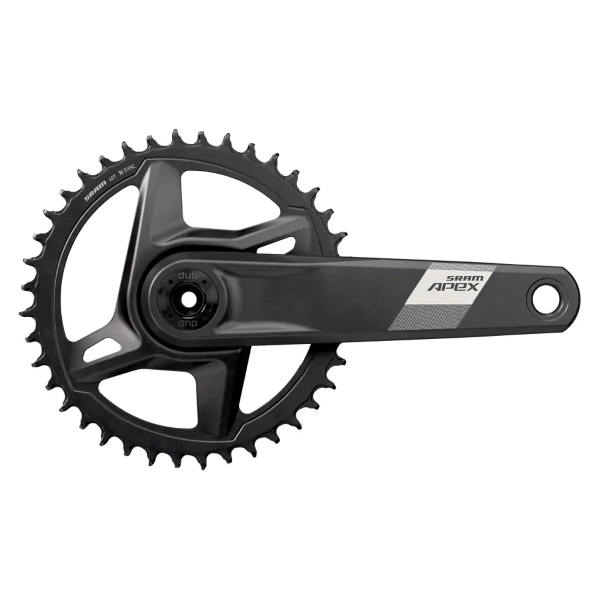 Sram Apex 1 Wide Crankset - 12-Speed 40T Direct Mount Dub Spindle Interface Black D1 1