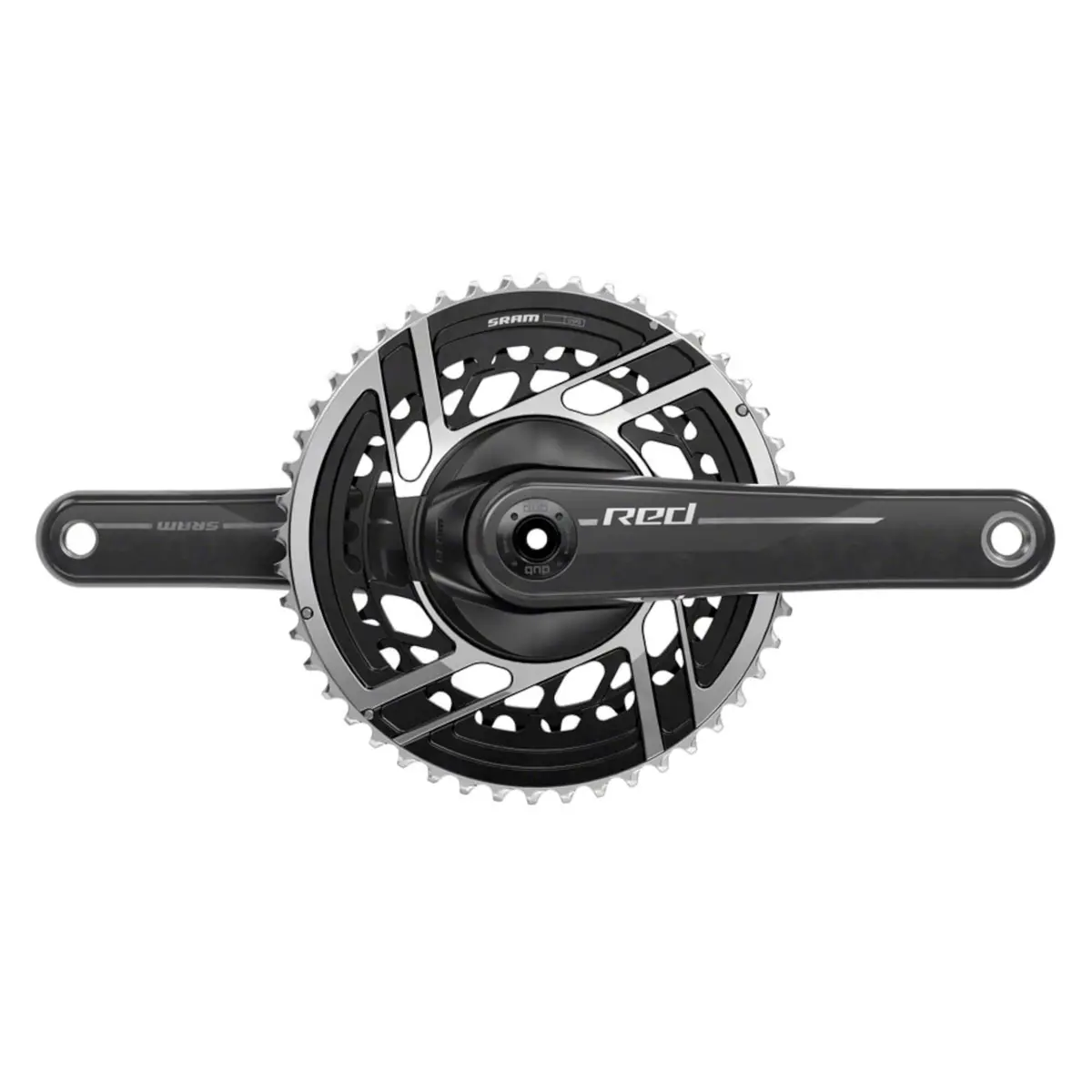 Sram Red Crankset - 2X 12-Speed, 8-Bolt Direct Mount, Dub Spindle Interface, Natural Carbon, E1 1