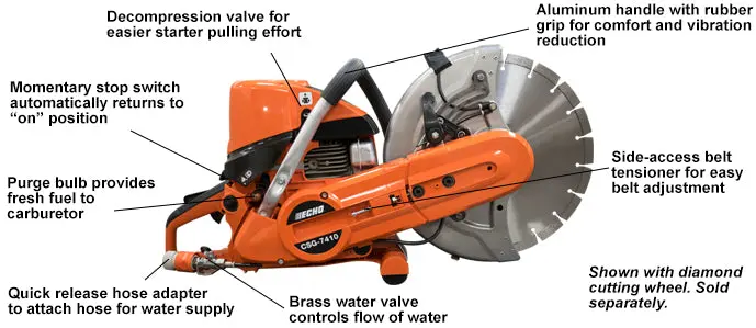 Echo Csg-7410 14" Cut-Off Saw 73.5Cc 2