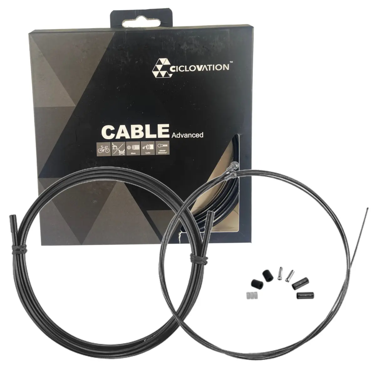 Ciclovation Advanced Road Bike Brake Cable And Black Housing Set 1