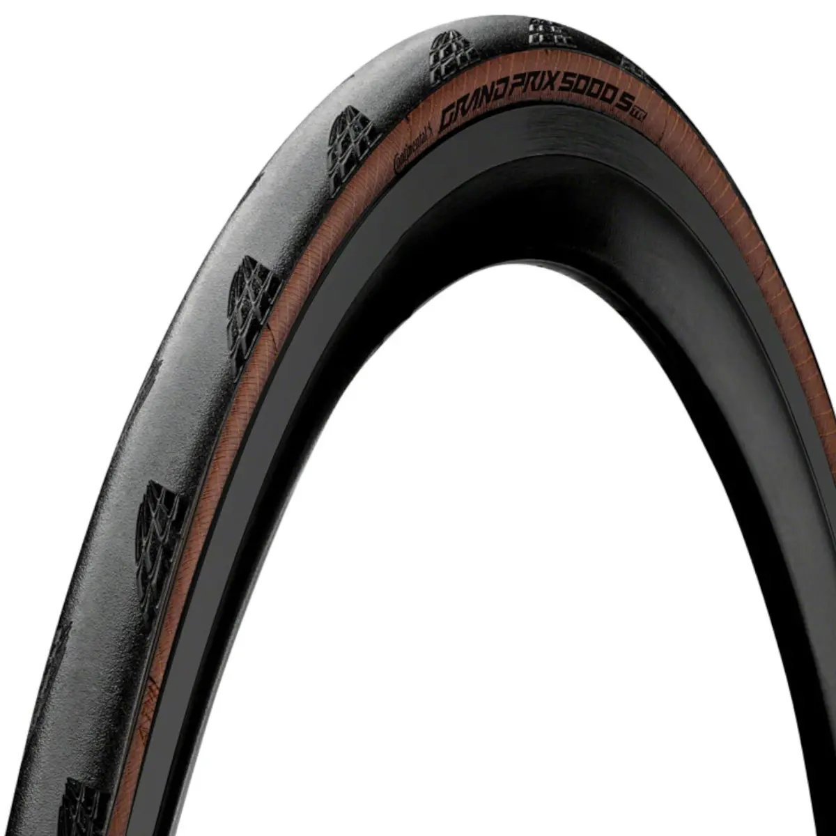 Continental Grand Prix 5000 S Tr (650B) 27.5 Brownwall Tubeless Ready Tire Blackchili, Vectran Breaker, Lazergrip, Act 2