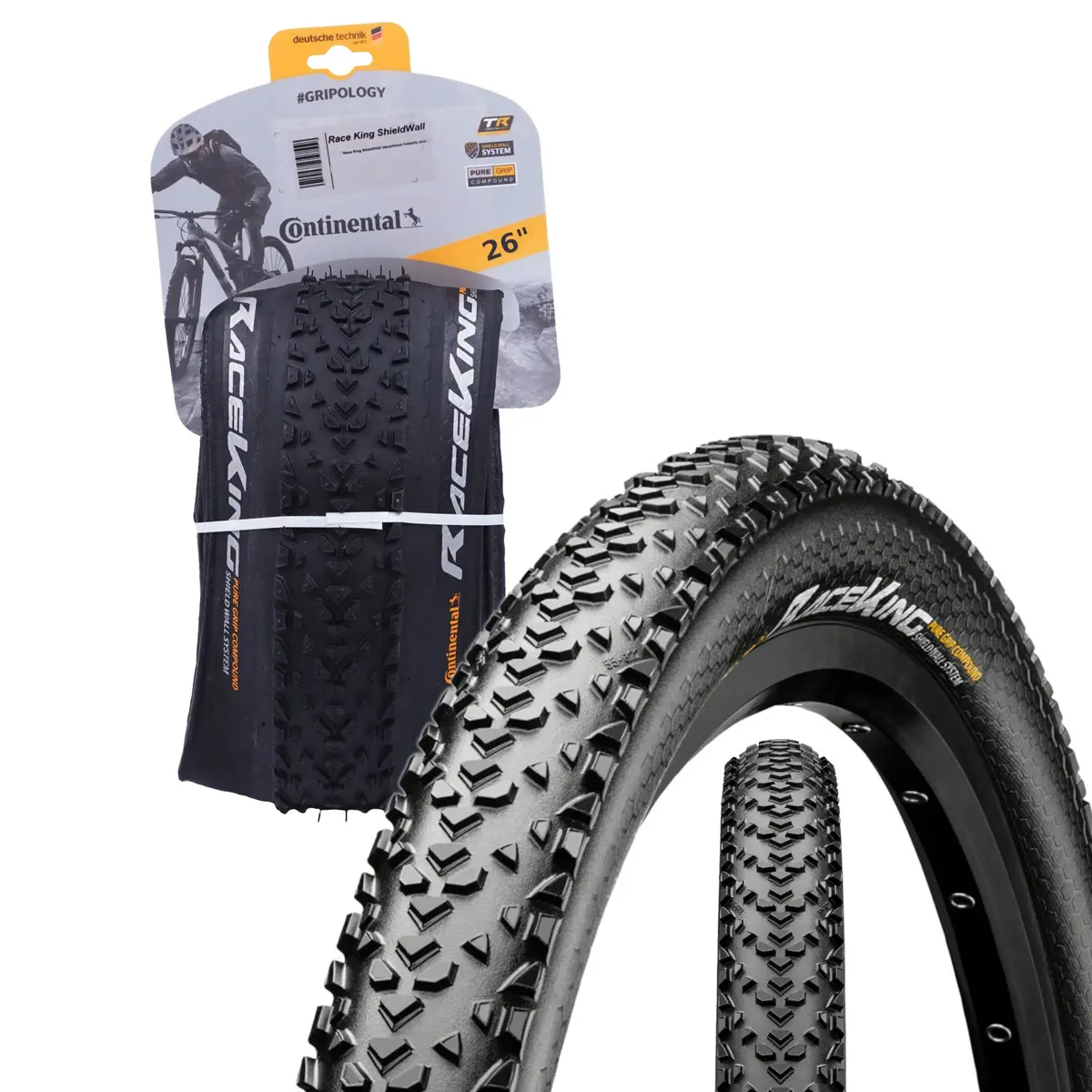 Continental Race King 26-Inch Shieldwall Puregrip Tubeless Folding Tires 1