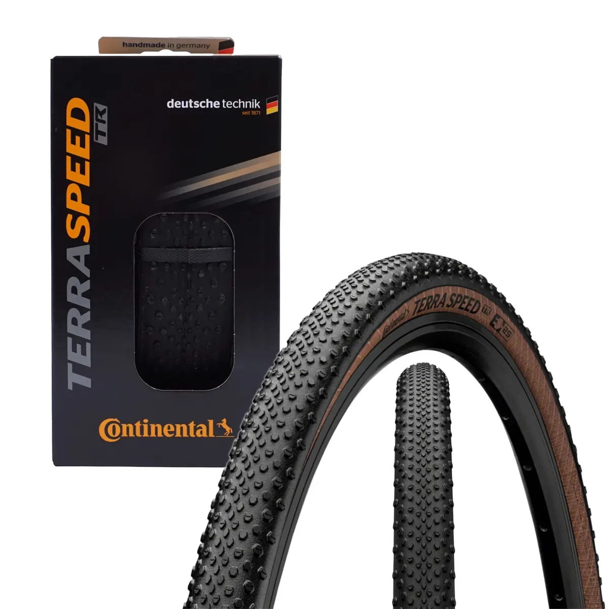 Continental Terra Speed 700C Tubeless Blackchili Protection Black/Tan Tire 1