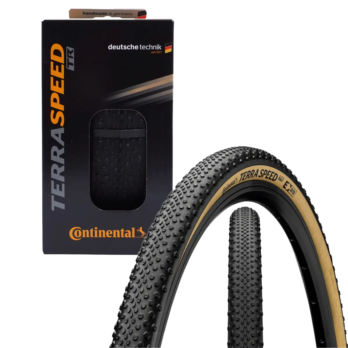 Continental Terra Speed 700C Tubeless Blackchili Protection Black/Cream Tire 1